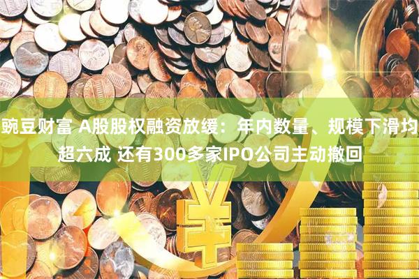 豌豆财富 A股股权融资放缓：年内数量、规模下滑均超六成 还有300多家IPO公司主动撤回